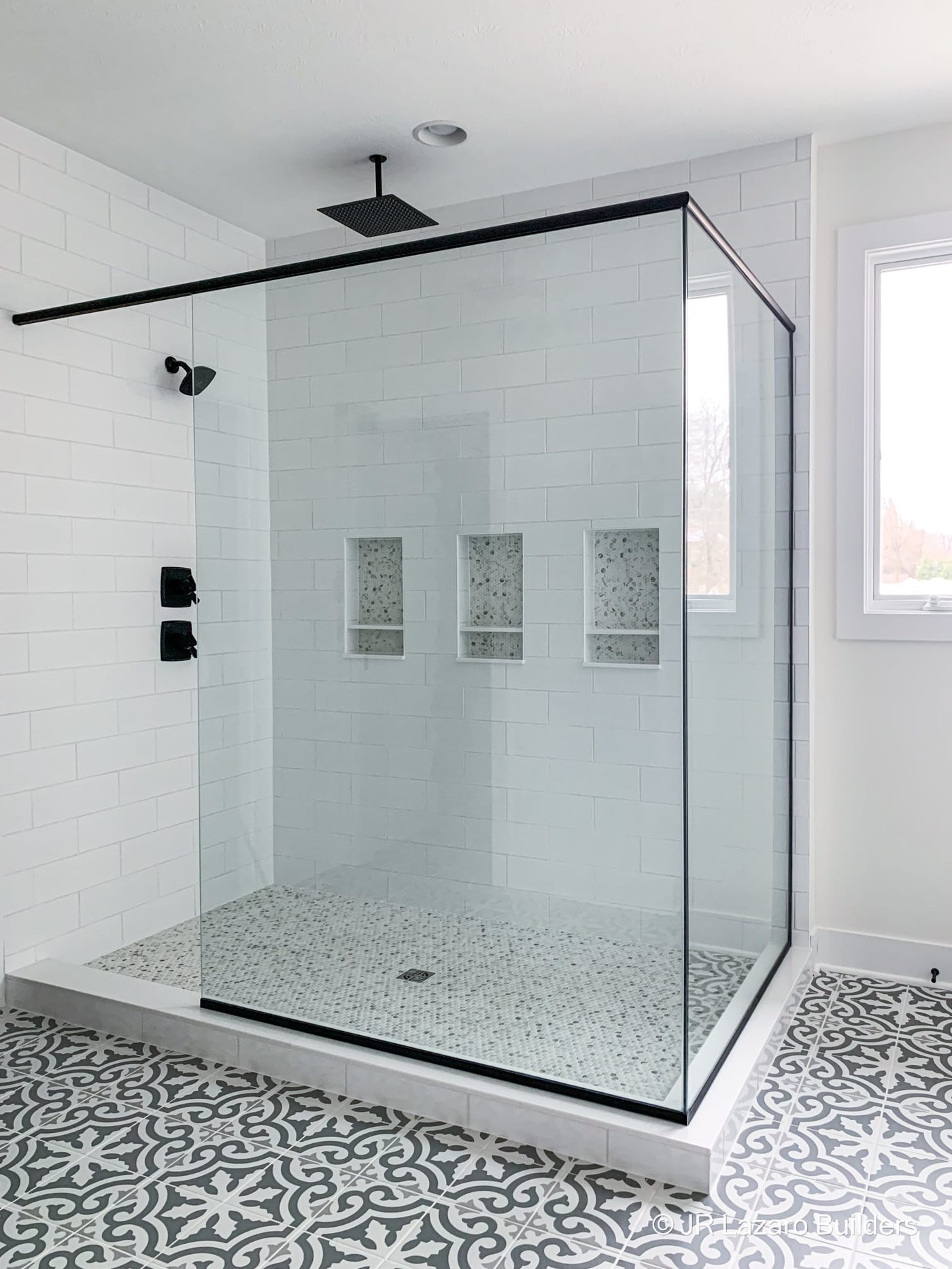 Custom tile master bathroom